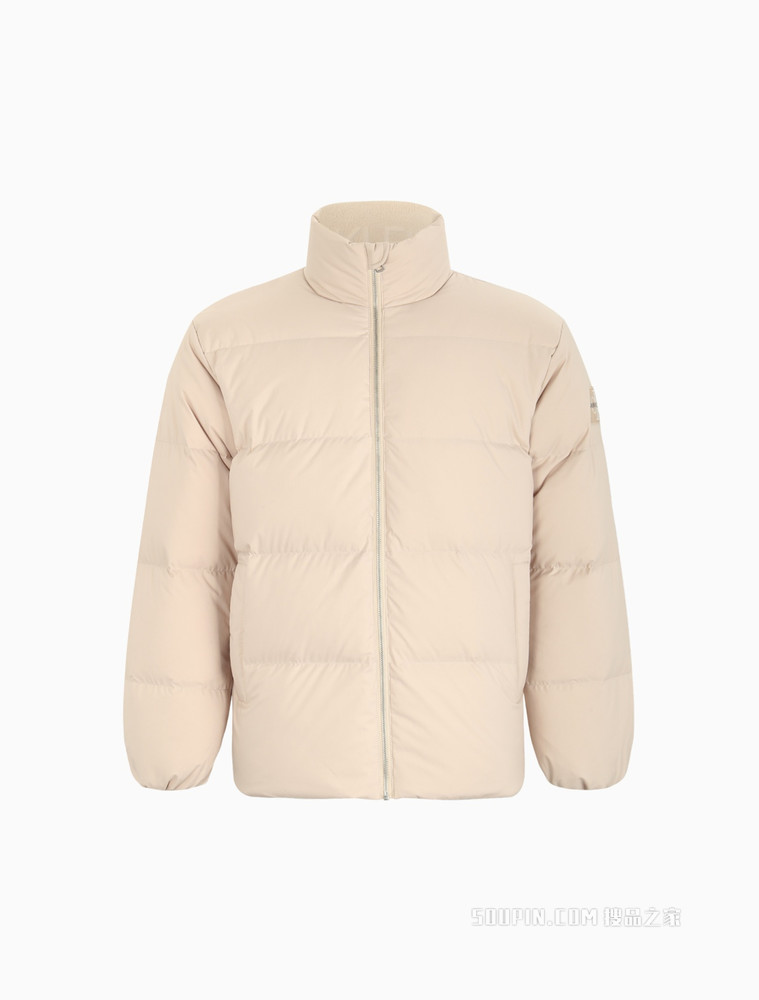 Calvin Klein 男装休闲保暖拉链立领绒领刺绣LOGO羽绒服J318158