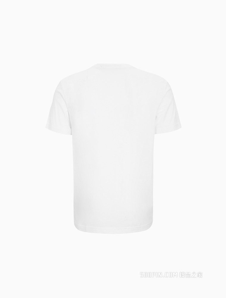 Calvin Klein 男士V领纯棉简约刺绣字母短袖T恤J320987