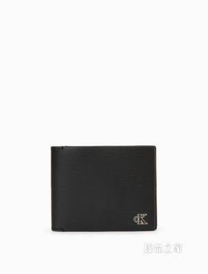 Calvin Klein 男士金属LOGO标志经典短款折叠钱包HP1552