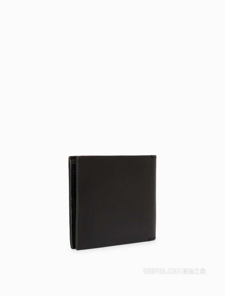 Calvin Klein 男士金属LOGO标志经典短款折叠钱包HP1552