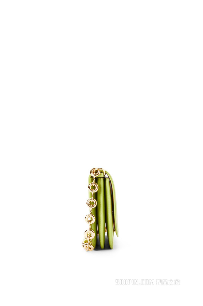 Goya Long Clutch in silk calfskin with chain