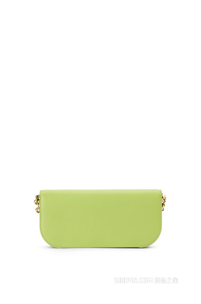 Goya Long Clutch in silk calfskin with chain