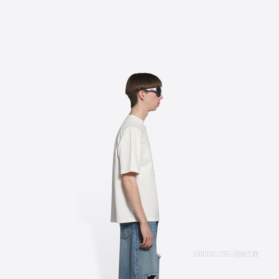 COLLEGE中等剪裁T恤