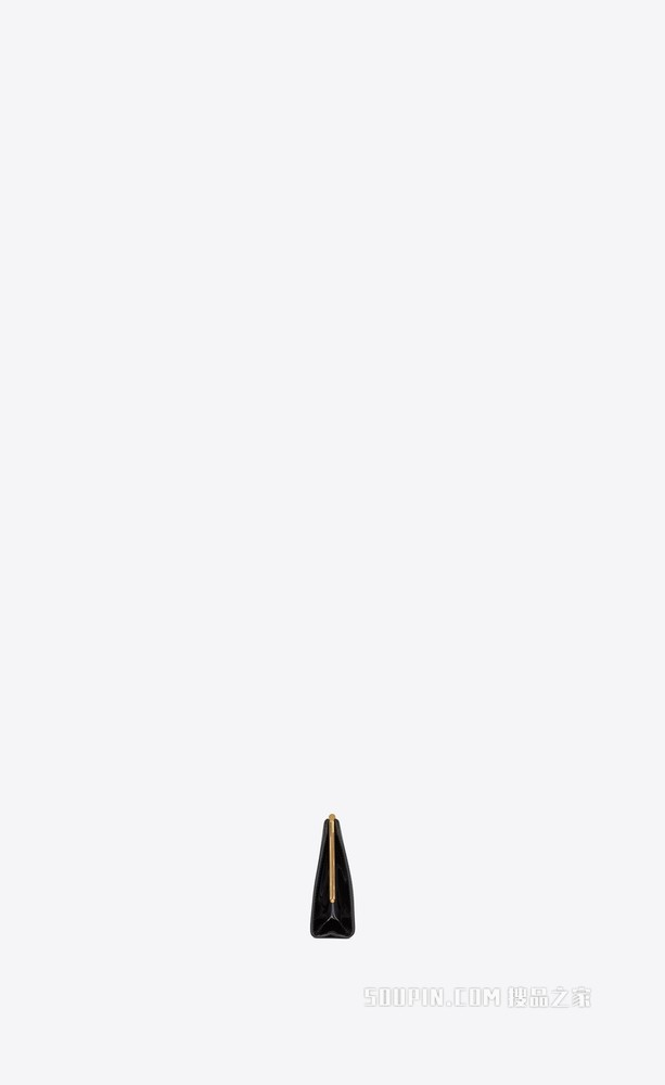 Midnight大号漆皮手拿包