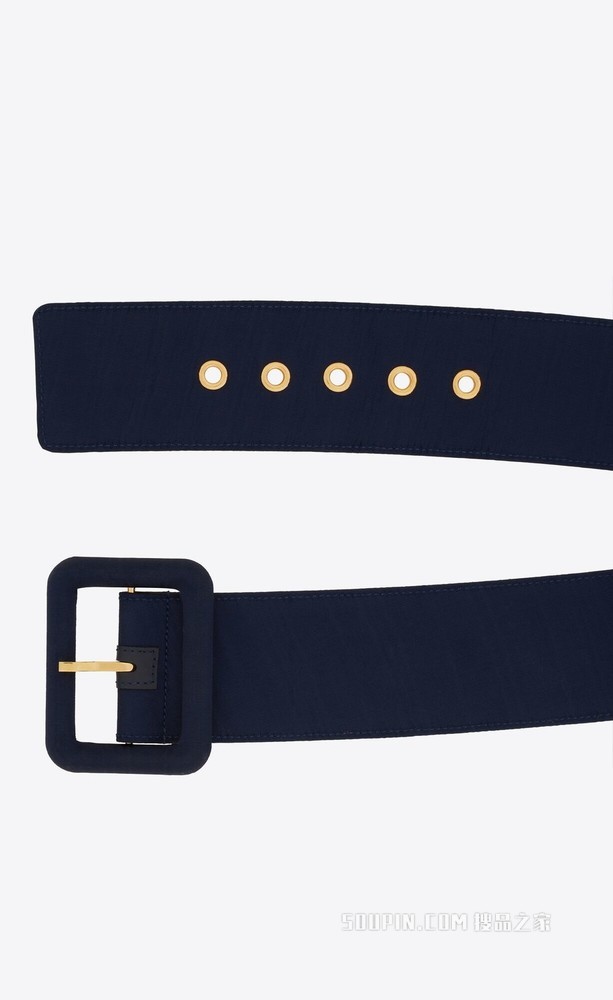 云纹包覆搭扣束腰腰带