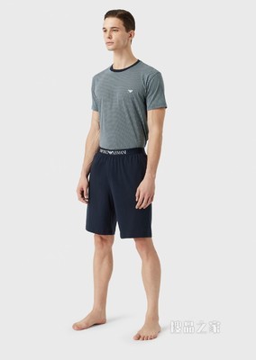 柔软棉质睡衣套装 | Emporio Armani