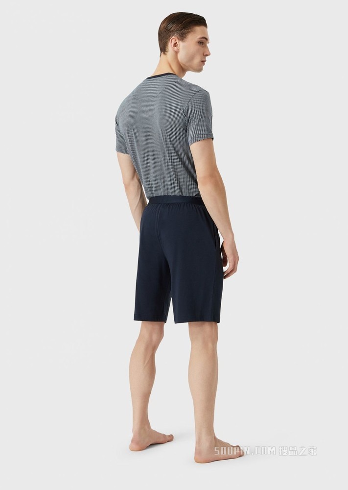 柔软棉质睡衣套装 | Emporio Armani