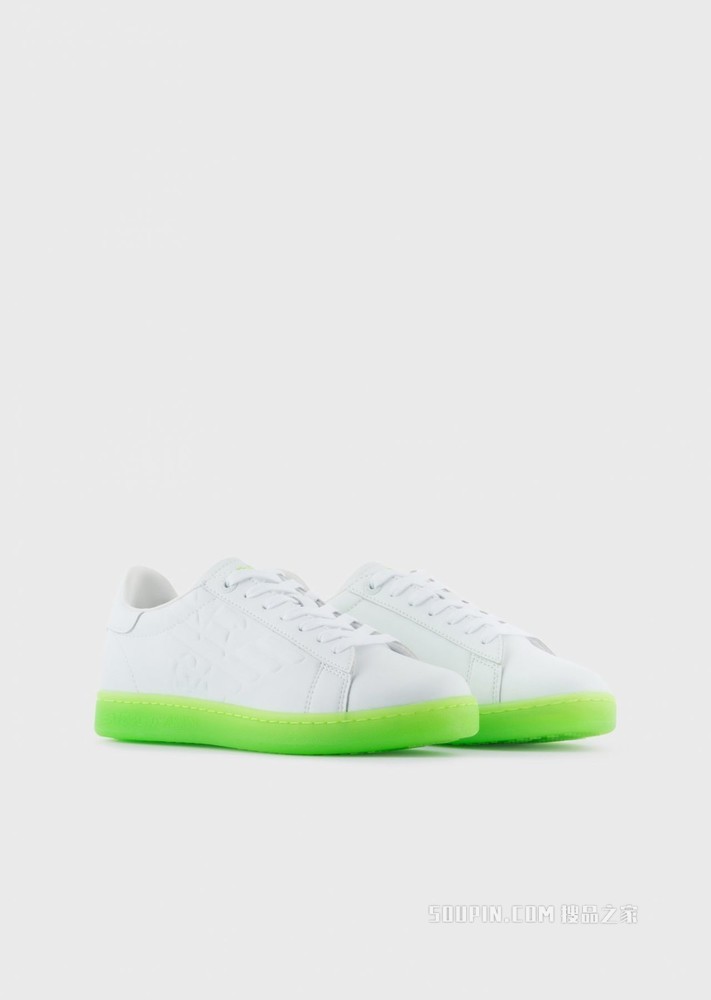 男女同款别致压花休闲运动鞋 | EA7