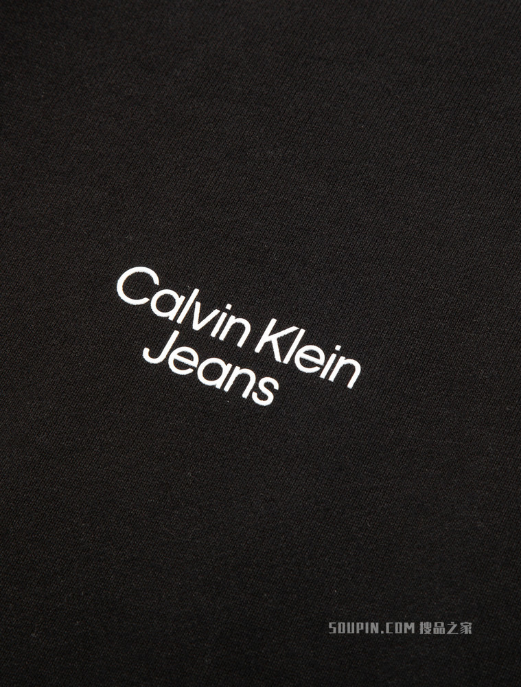 Calvin Klein 男士抽绳腰束脚纯棉撞色LOGO休闲裤J320590