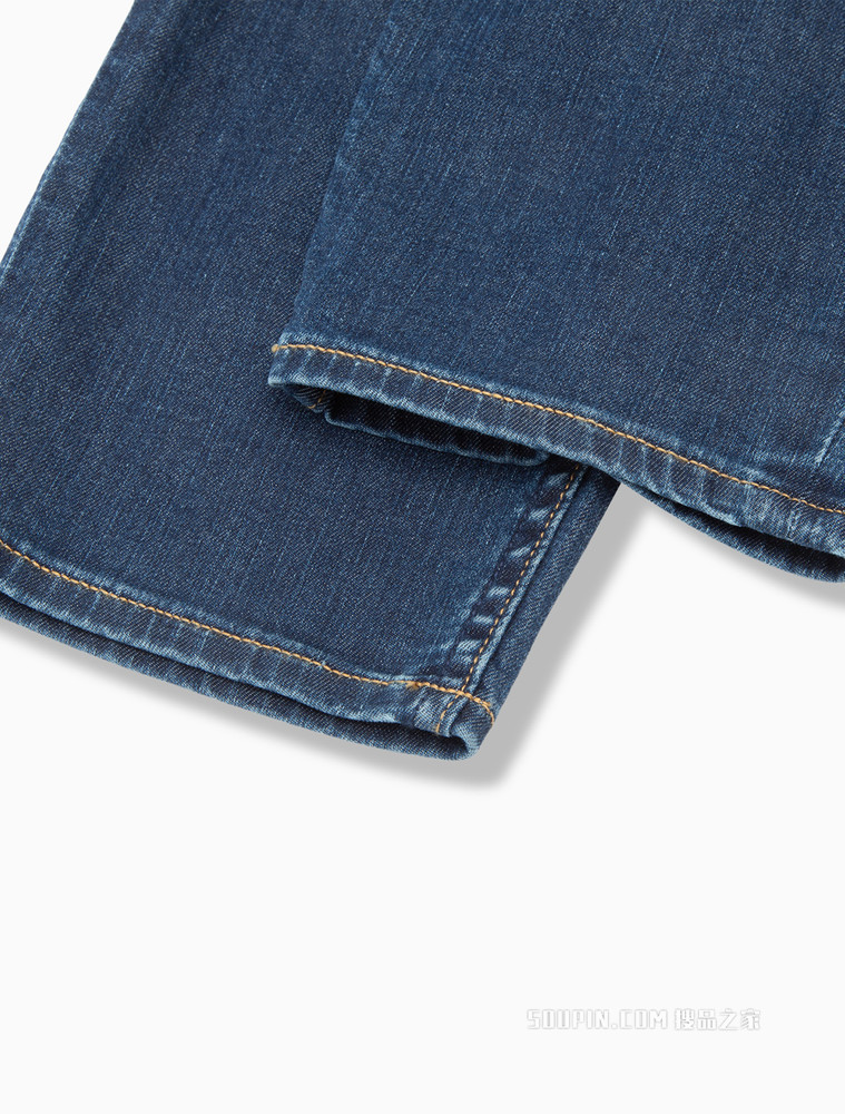Calvin Klein 男士合体楔形撞色LOGO刺绣弹力牛仔裤J320658