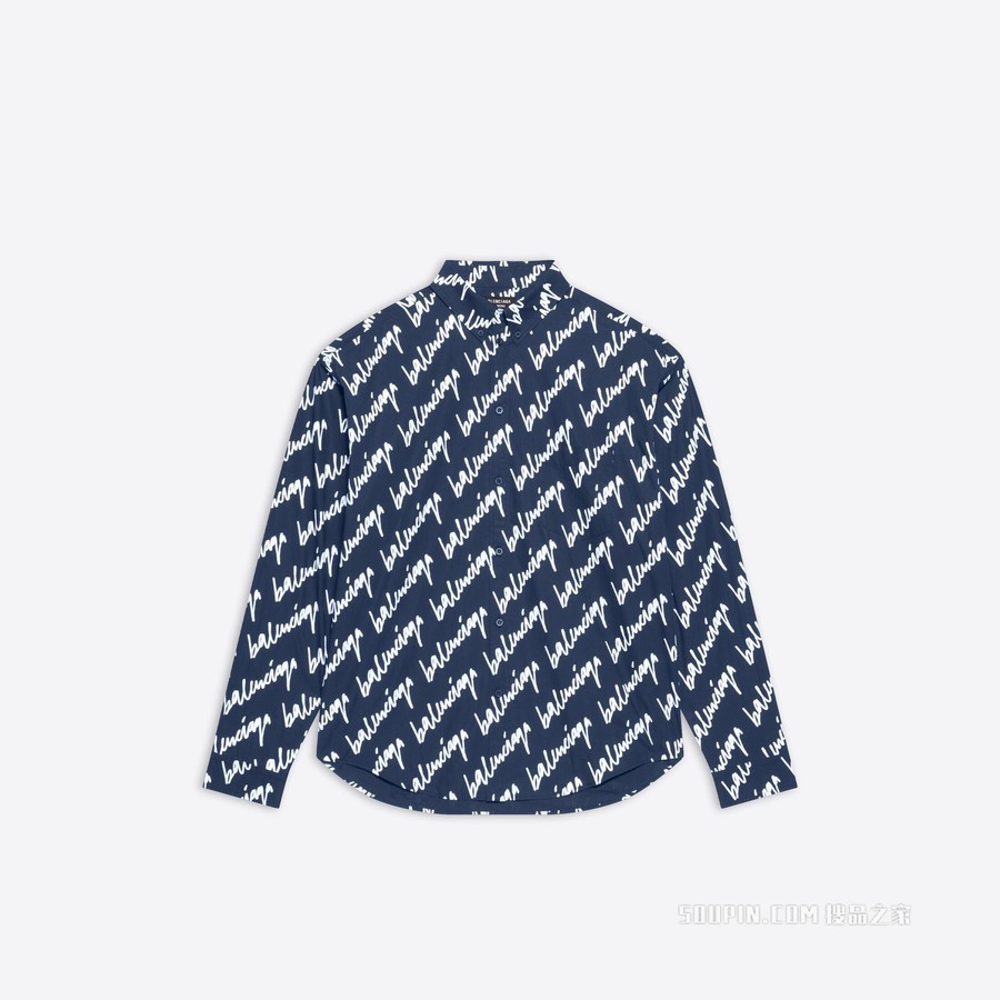 NEW SCRIBBLE廓形衬衫