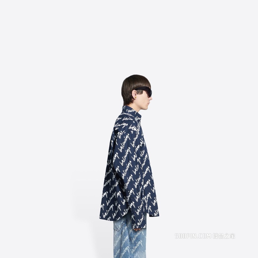 NEW SCRIBBLE廓形衬衫