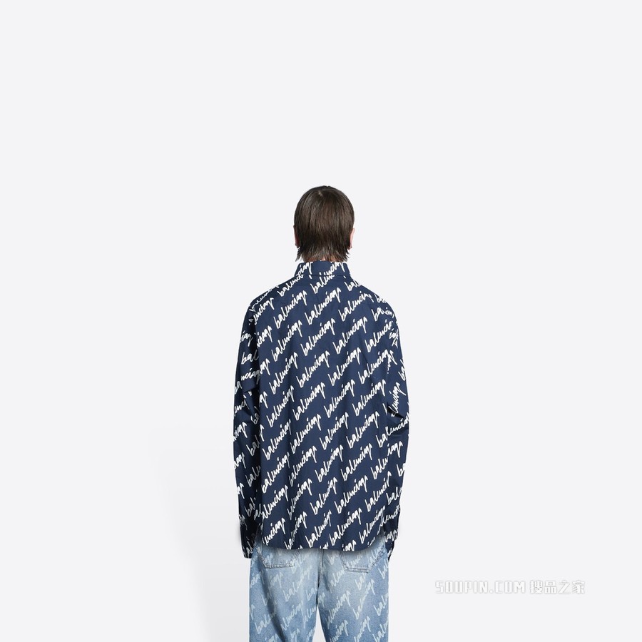 NEW SCRIBBLE廓形衬衫