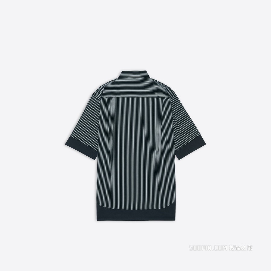 BB标识层叠衬衫