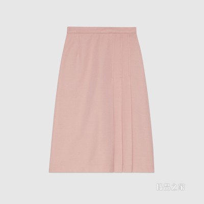 光泽感粘胶纤维半身裙 粉色