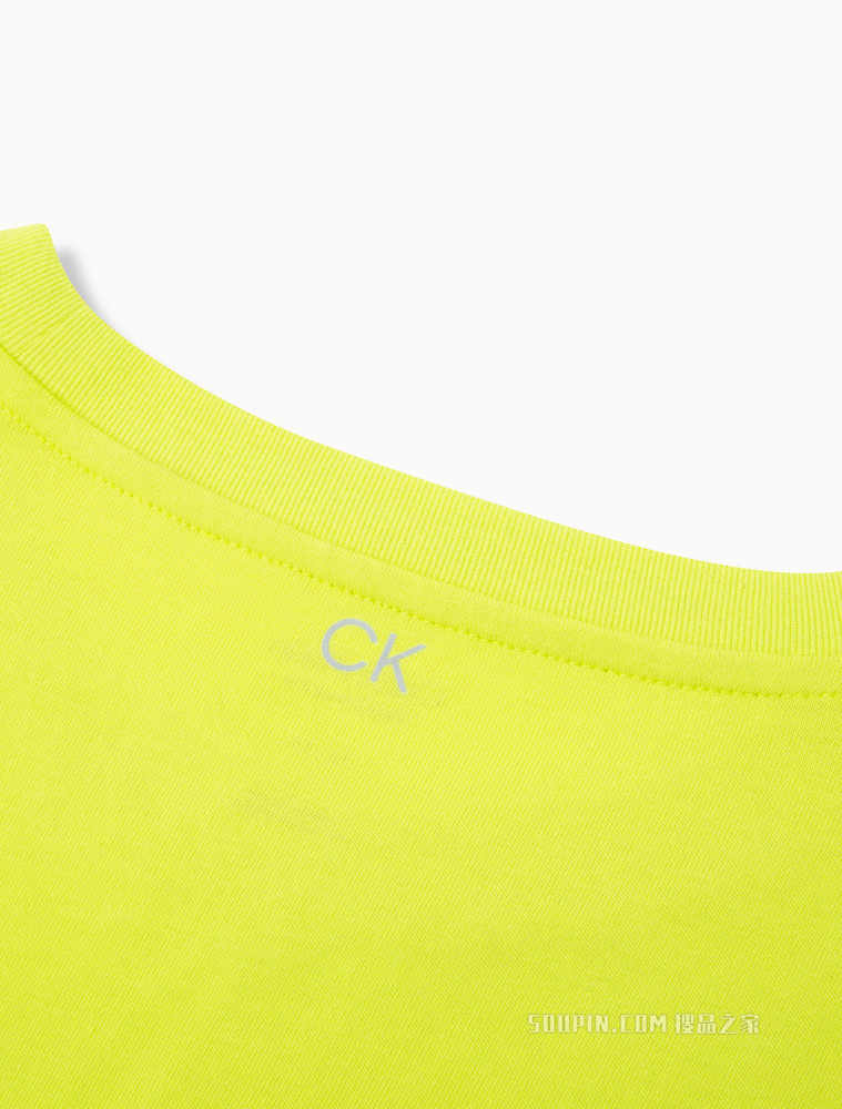 Calvin Klein 男士时尚圆领满印印花填充LOGO短袖T恤4MS2K124