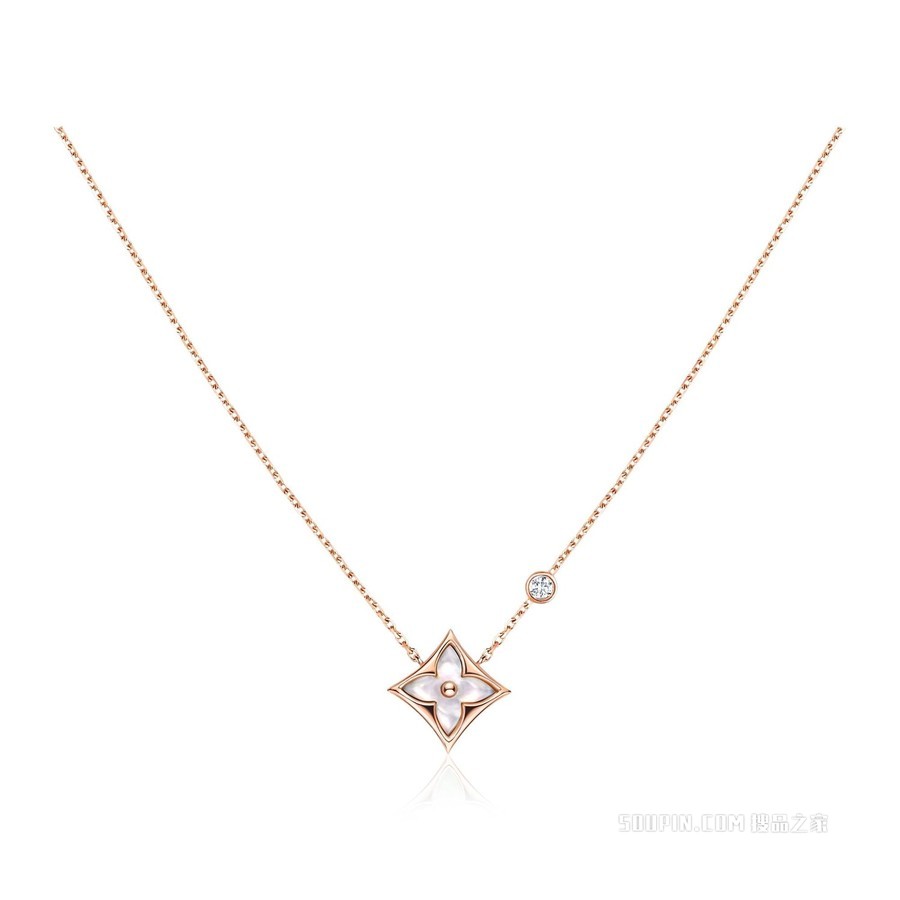 COLOR BLOSSOM BB STAR 18K金 贝壳钻石 项链