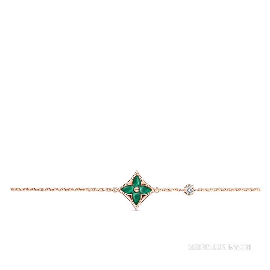 COLOR BLOSSOM BB STAR 18K金 孔雀石钻石 手链