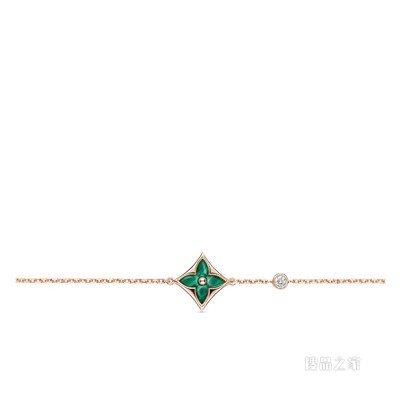 COLOR BLOSSOM BB STAR 18K金 孔雀石钻石 手链