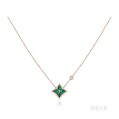COLOR BLOSSOM BB STAR 18K金 孔雀石钻石 项链