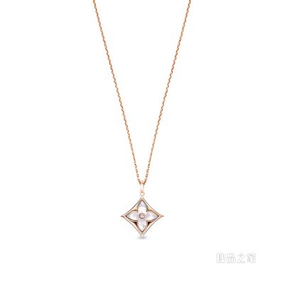 COLOR BLOSSOM XL 18K金 贝壳钻石 项链