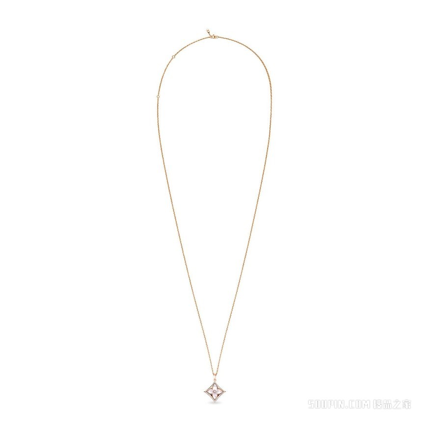 COLOR BLOSSOM XL 18K金 贝壳钻石 项链