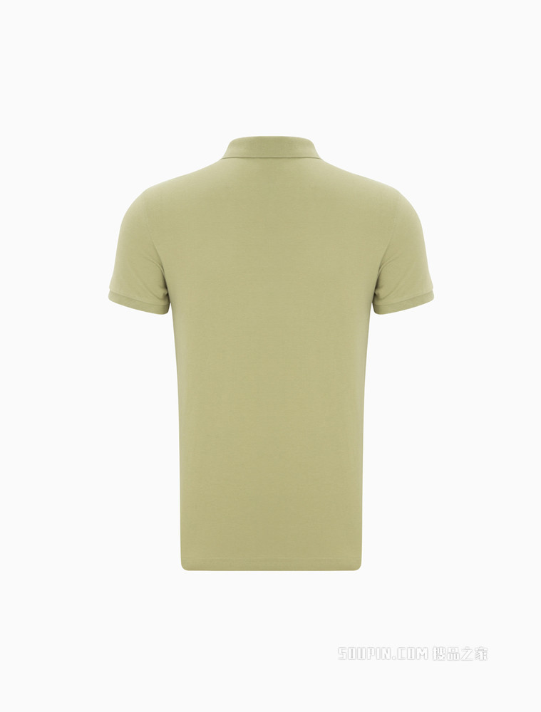Calvin Klein 男士纯棉撞色胶质LOGO条翻领短袖POLO衫J320944