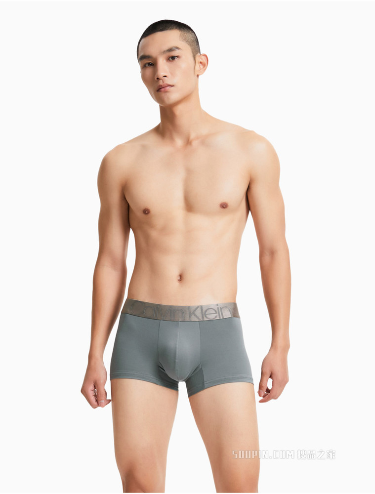 【炫光引力带】Calvin Klein 男士哑光色醒目LOGO腰边贴身平角内裤NB2540