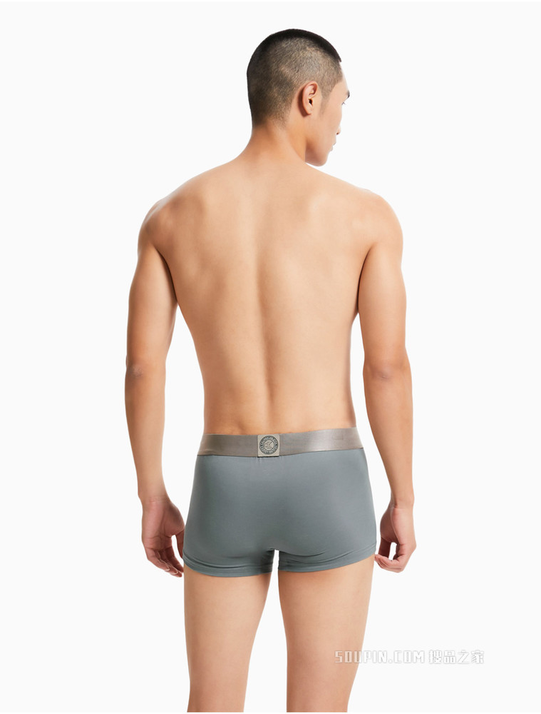 【炫光引力带】Calvin Klein 男士哑光色醒目LOGO腰边贴身平角内裤NB2540