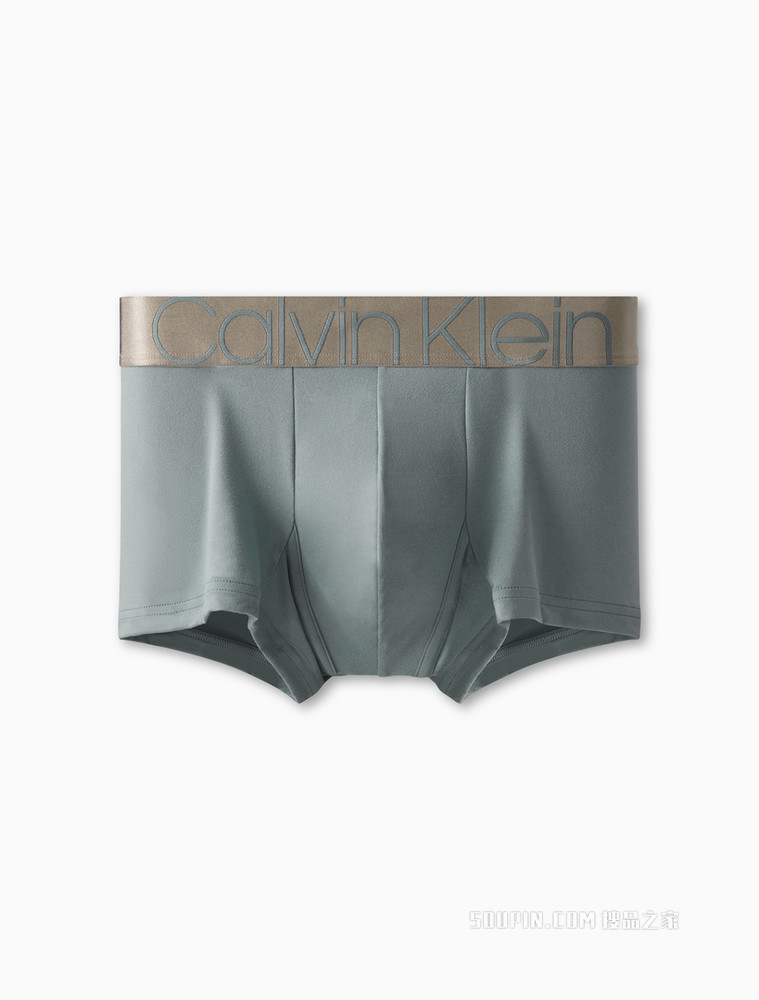 【炫光引力带】Calvin Klein 男士哑光色醒目LOGO腰边贴身平角内裤NB2540