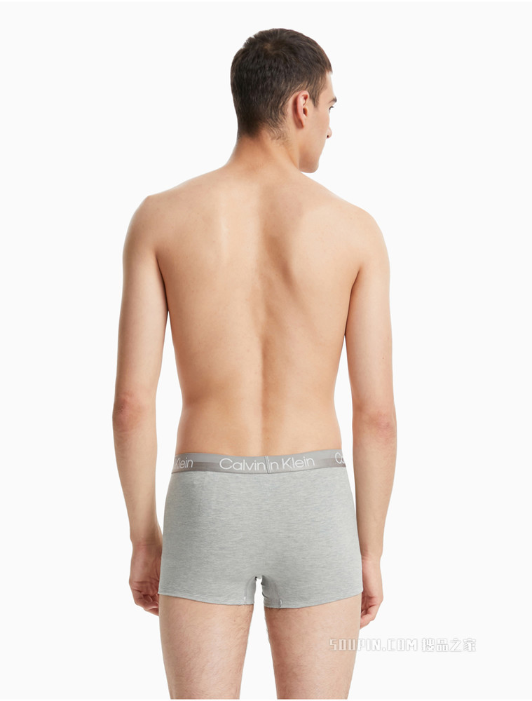 Calvin Klein 男士两条装时尚简约循环LOGO腰边透气贴身平角内裤NB2972