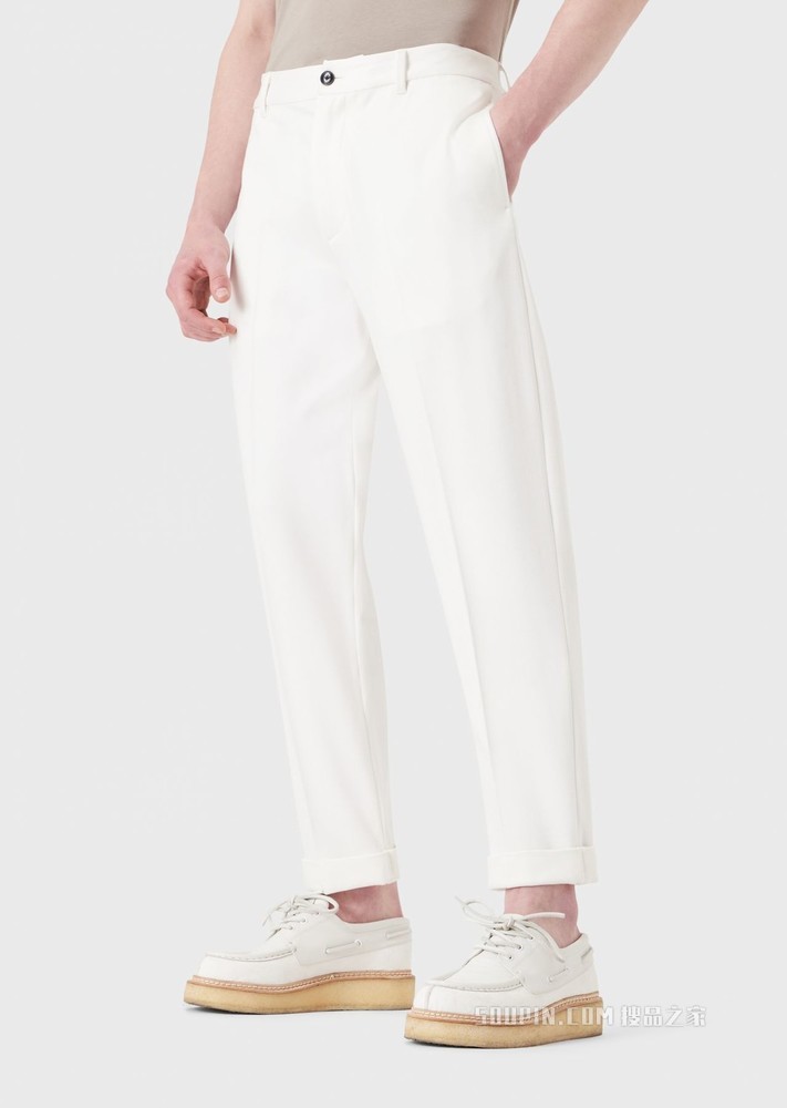 经典徽标简洁休闲裤 | Emporio Armani