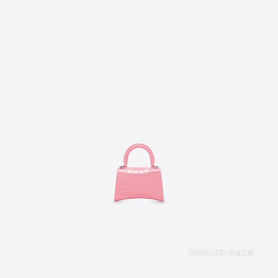 HOURGLASS 鳄鱼纹压花迷你链带包