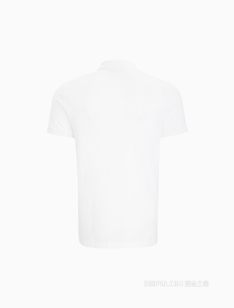Calvin Klein 男士纯棉撞色胶质LOGO条翻领短袖POLO衫J320944