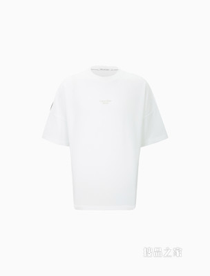 Calvin Klein 男士时尚圆领简约醒目LOGO印花短袖T恤J320575