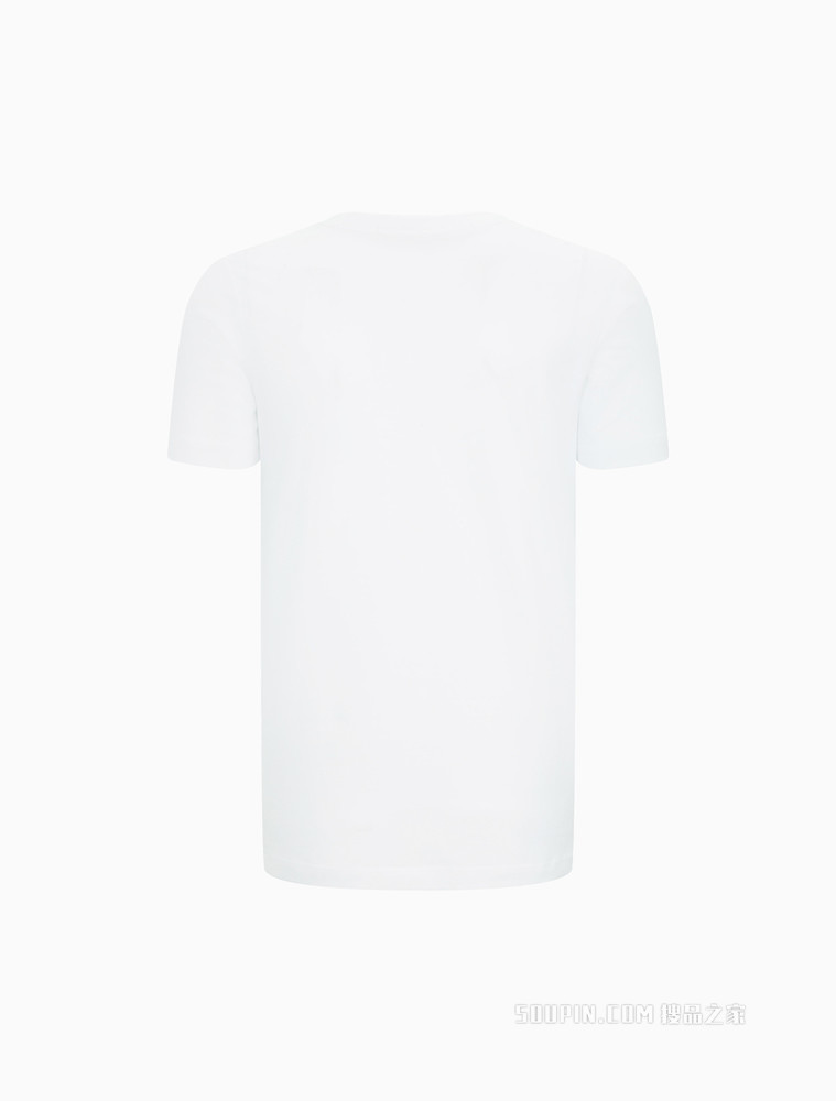 Calvin Klein 男士时尚圆领渐变色LOGO印花短袖T恤J322145