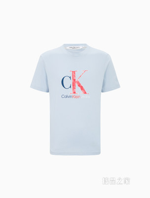 【情侣系列】Calvin Klein男女同款纯棉爱心绣印短袖T恤J320567