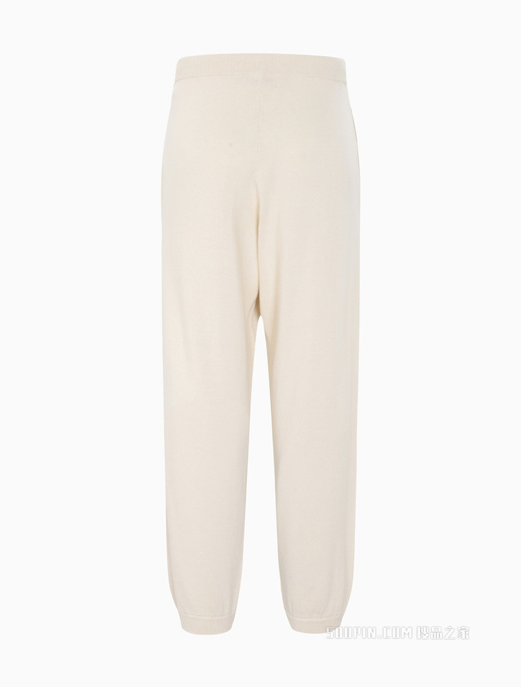 Calvin Klein 男士螺纹松紧束脚羊毛混纺针织休闲裤40603ST