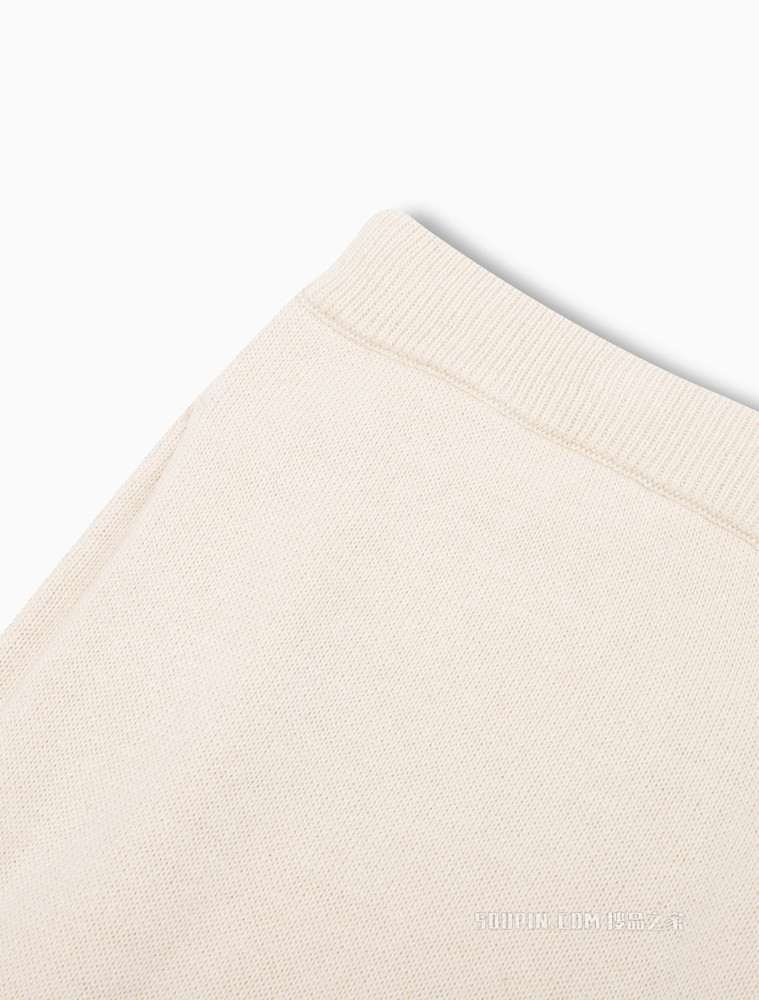 Calvin Klein 男士螺纹松紧束脚羊毛混纺针织休闲裤40603ST