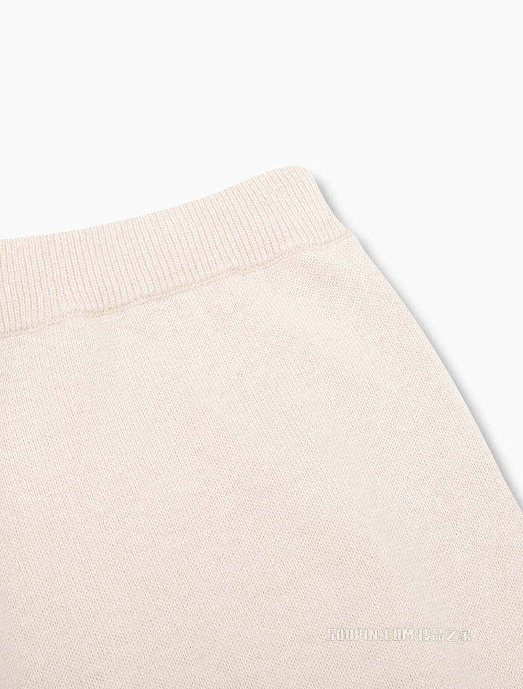 Calvin Klein 男士螺纹松紧束脚羊毛混纺针织休闲裤40603ST