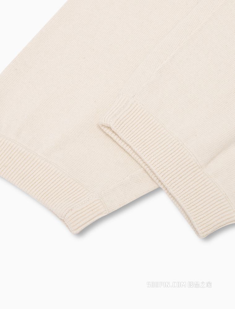 Calvin Klein 男士螺纹松紧束脚羊毛混纺针织休闲裤40603ST