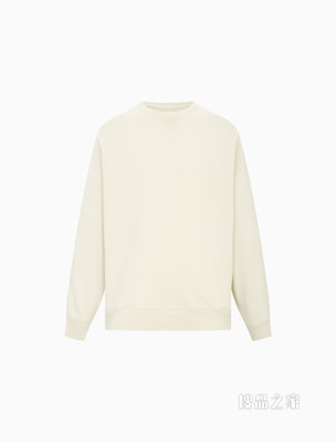 Calvin Klein 男女同款圆领简约顺色刺绣LOGO套头卫衣40631ST