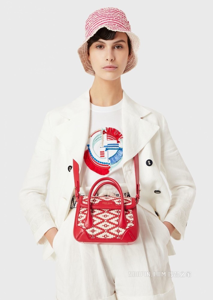 别致徽标棉质短袖T恤 | Giorgio Armani