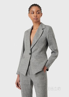优雅单排扣休闲西装 | Emporio Armani