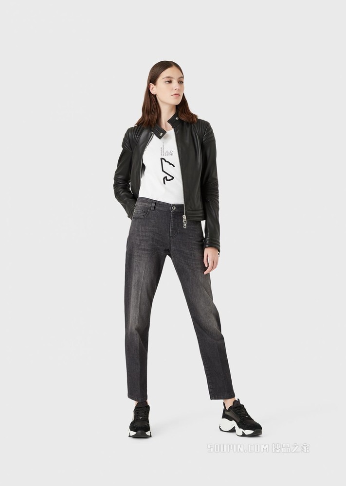 鹰标经典直筒牛仔裤 | Emporio Armani