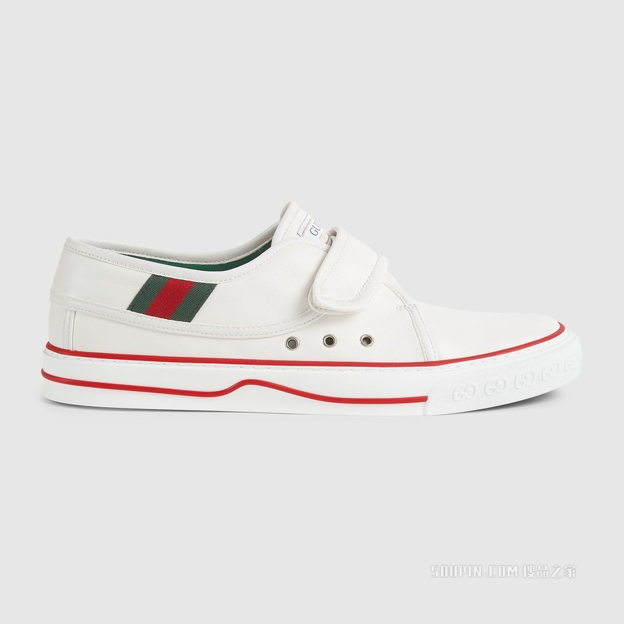 Gucci Tennis 1977系列男士运动鞋 白色皮革