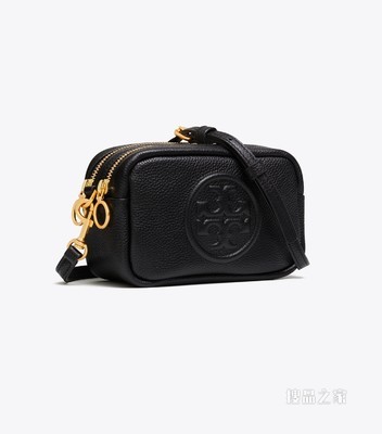 Perry 迷你牛皮斜挎相机包 黑色