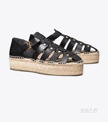 厚底渔夫鞋 深邃黑