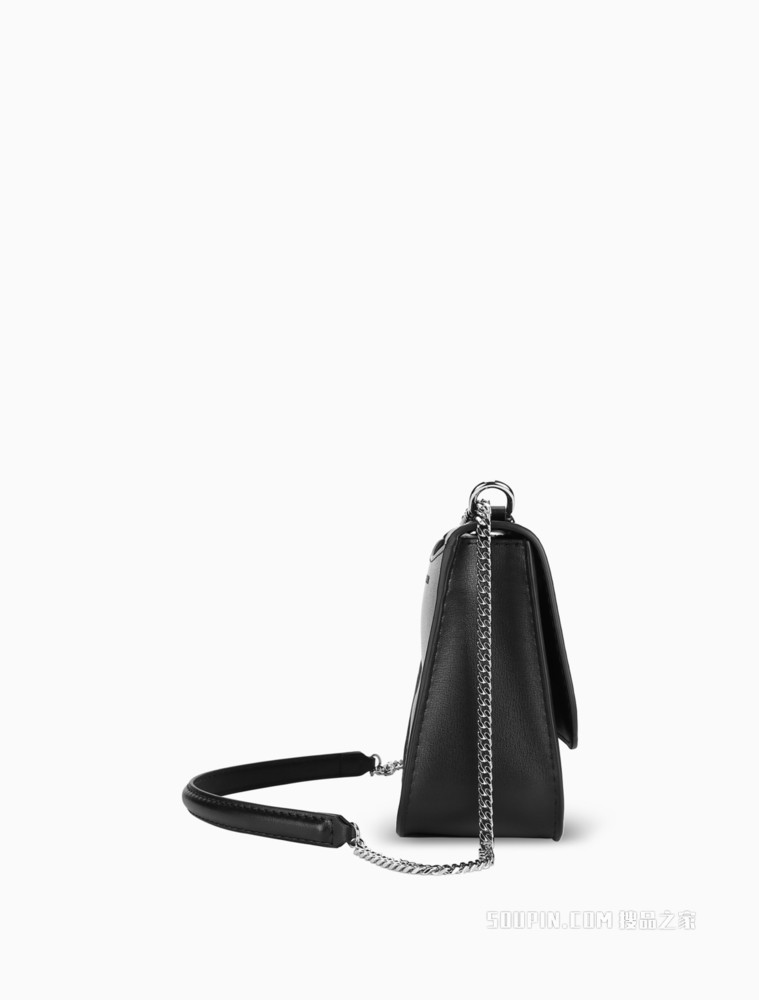 Calvin Klein 女包翻盖链条金属LOGO通勤斜挎单肩包DH2308Q4100