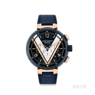 TAMBOUR DAMIER COBALT 计时腕表，46 毫米